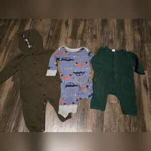 Baby Boy Long Sleeve Jumpsuit Romper - Size 6 Month